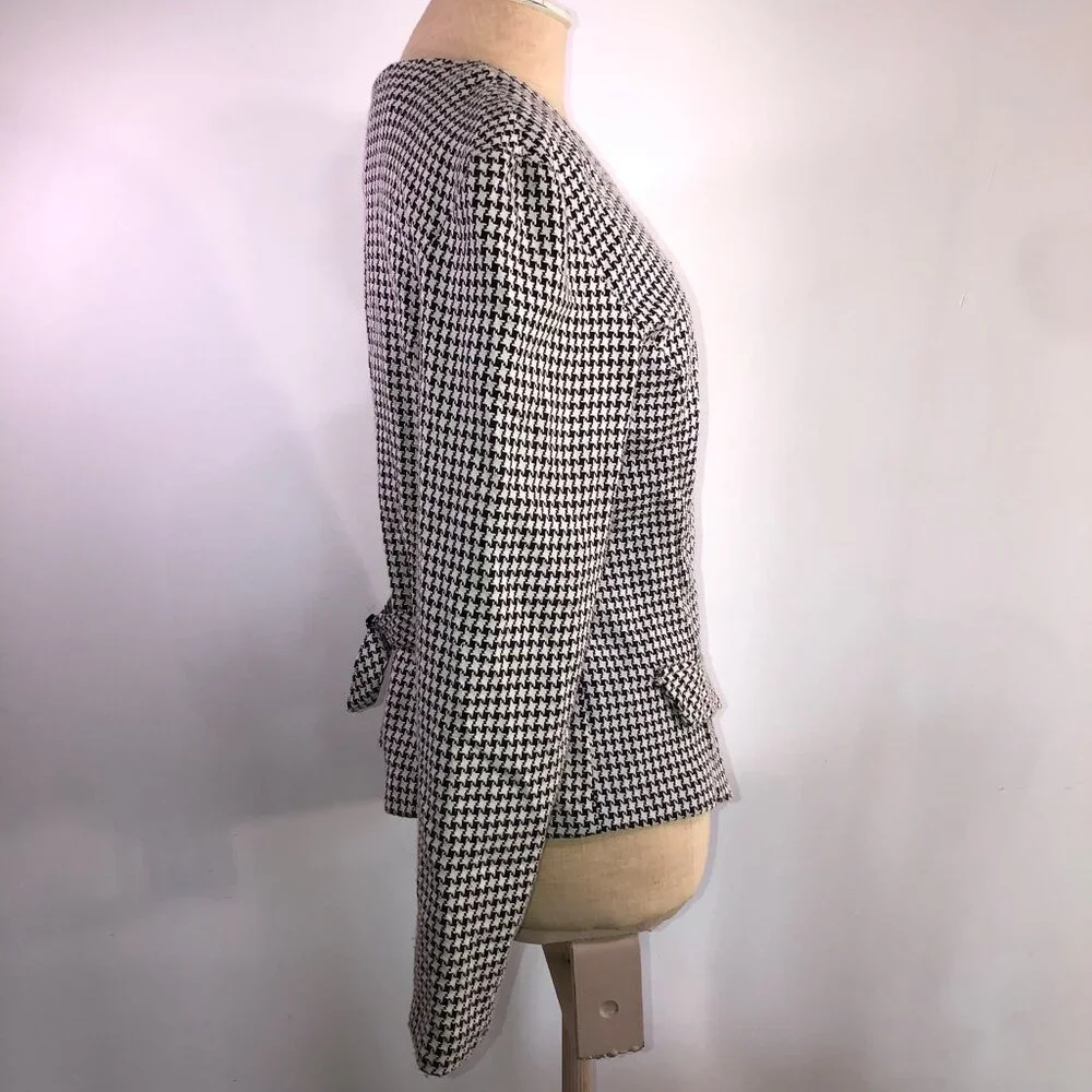 Vintage All That Jazz black and white blazer-women's size small/medium - Picture 2 of 6